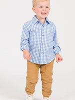 Boys Dark Khaki Jogger Pants: 12-18m