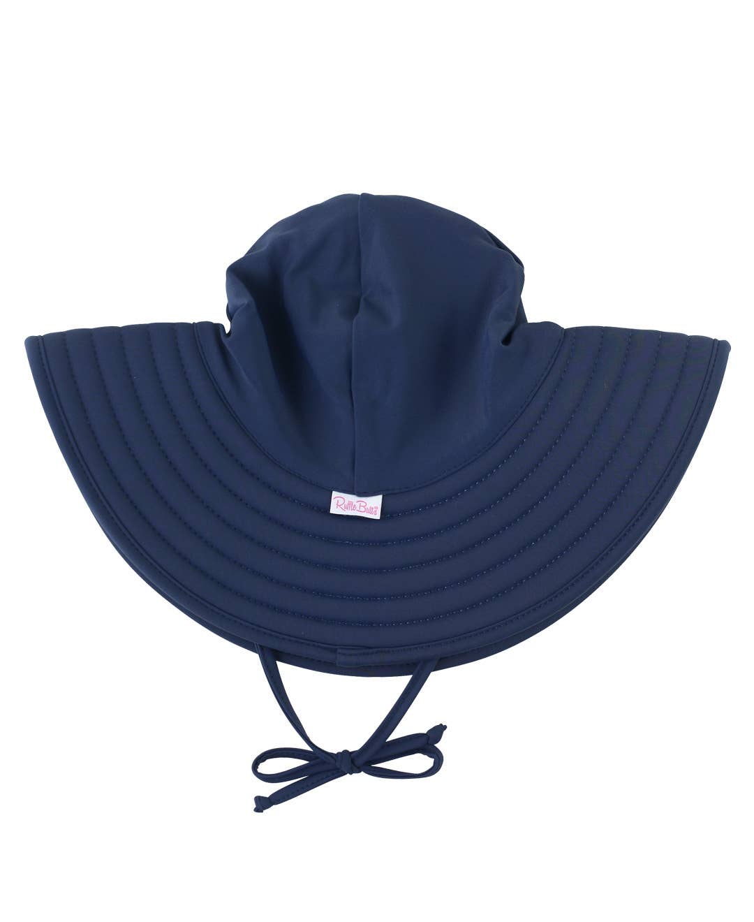 Girls Navy Swim Hat: 12m-2T