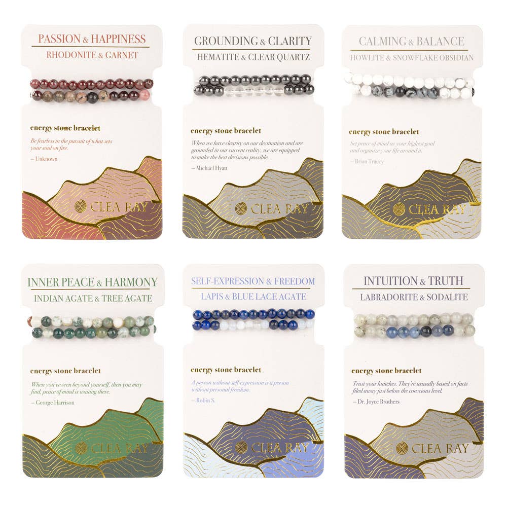 Crystal Gemstone Stretch Bracelets: EMPOWERMENT AND ABUNDANCE