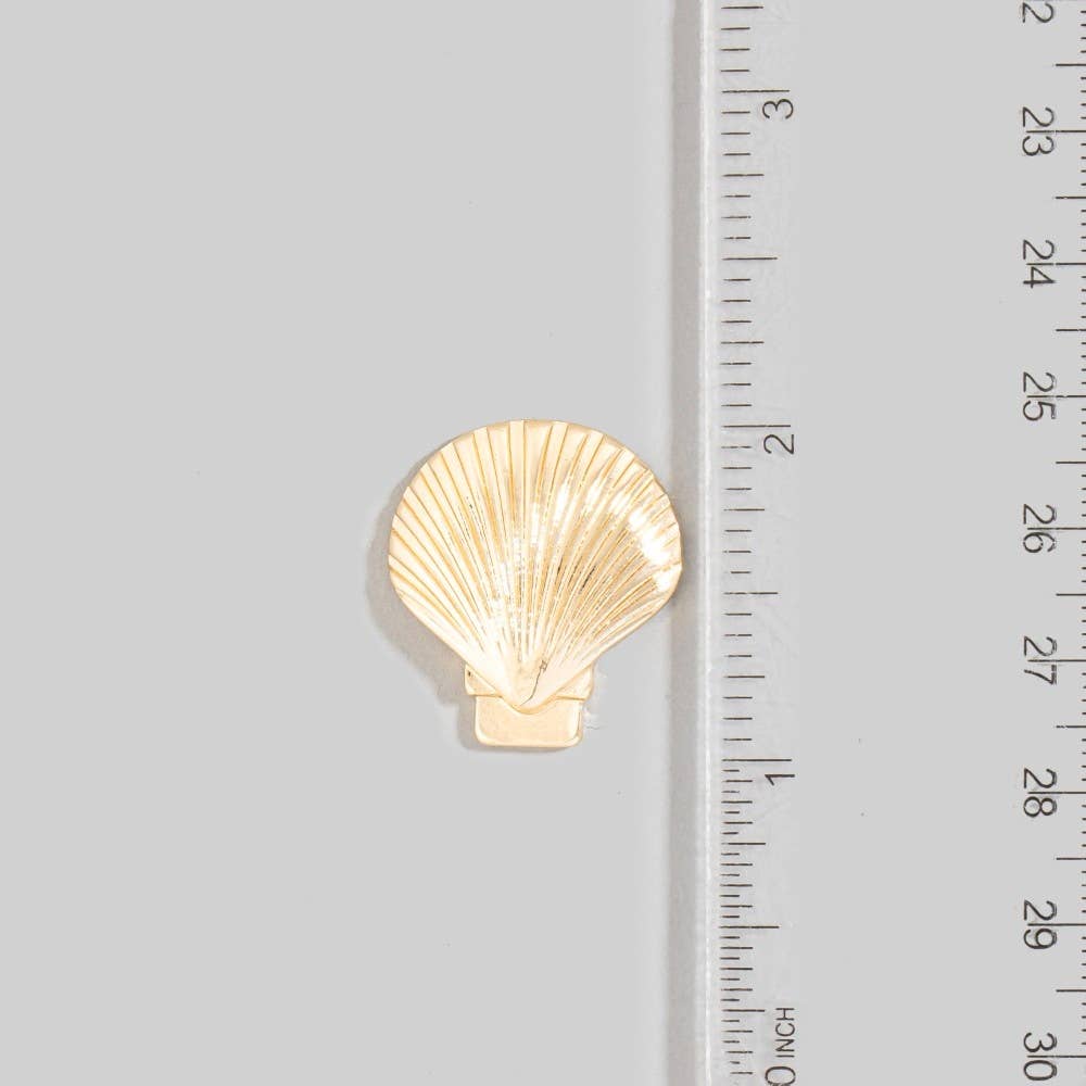 Large Sea Shell Stud Earrings