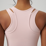 Women's sports-style vest: Pink / L