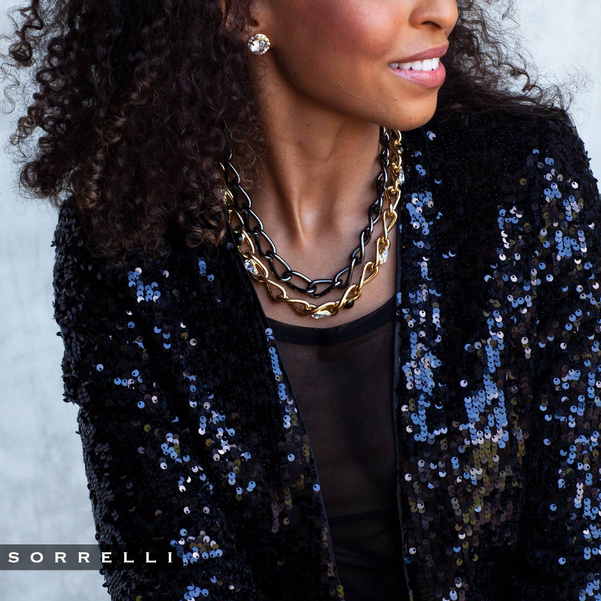 Sorrelli Dua Stud Earring: Clear