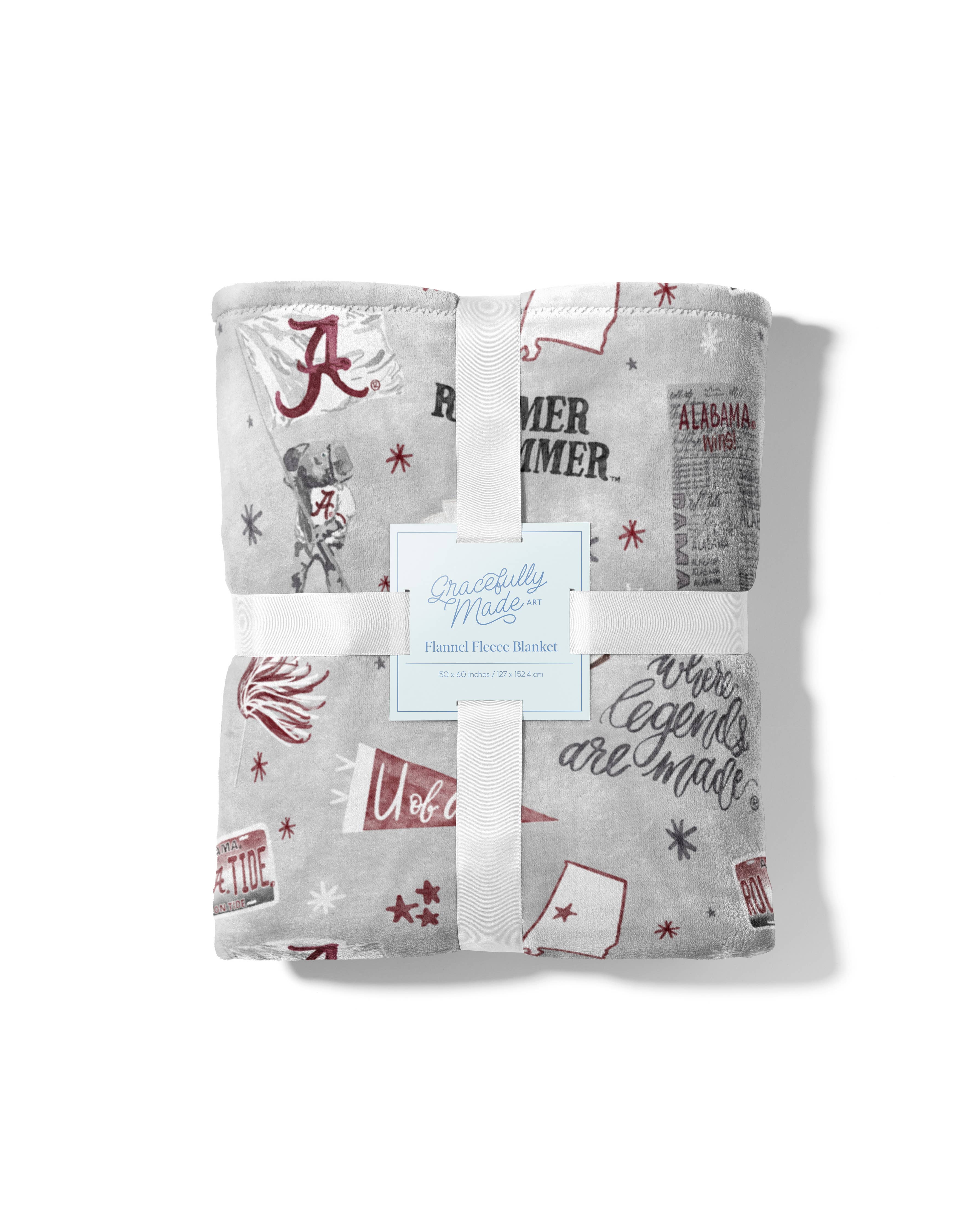 University of Alabama Flannel Fleece Blanket