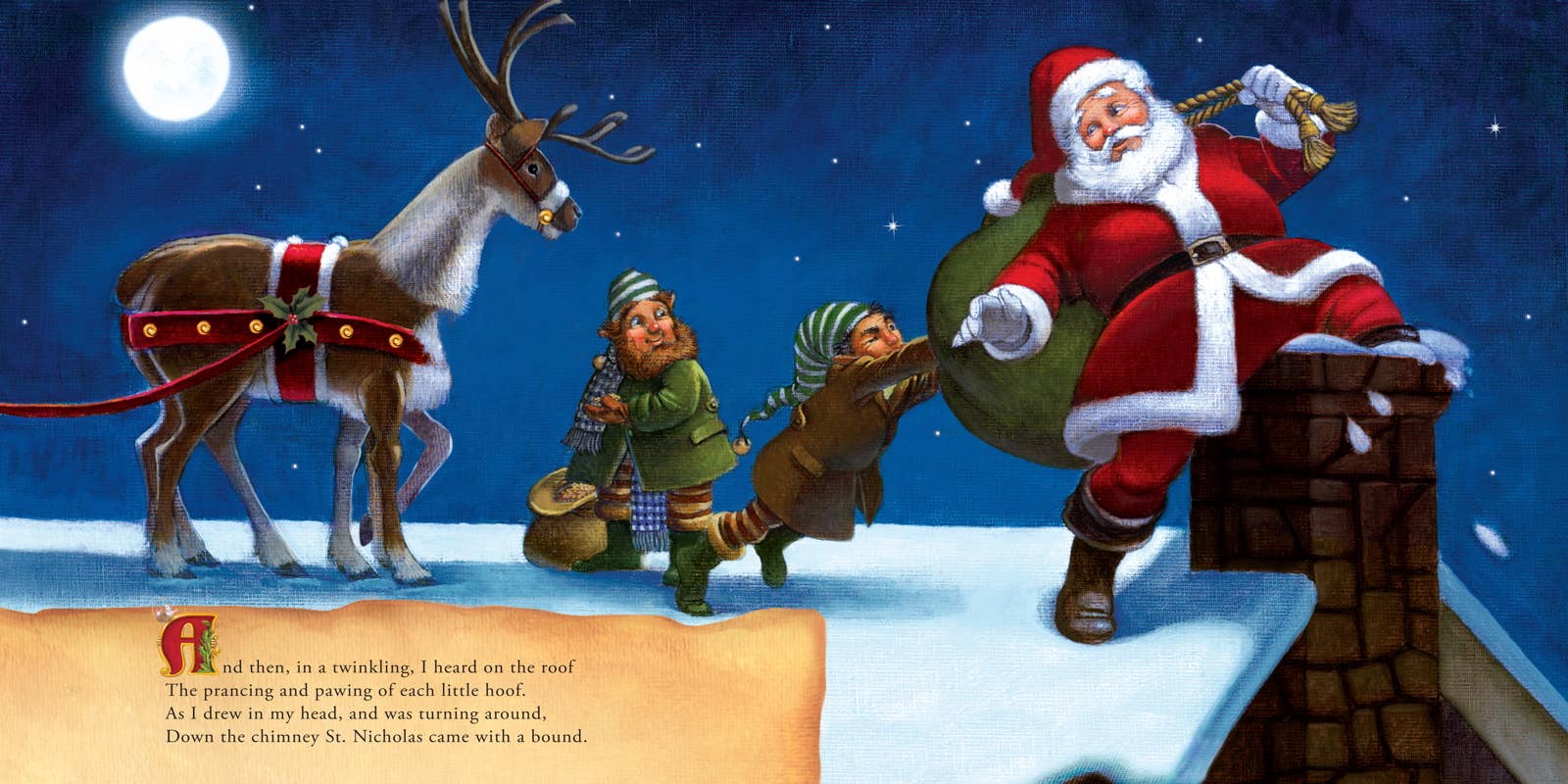 Twas The Night Before Christmas by Clement Clarke  Moore: Board Books; 26 pages / English