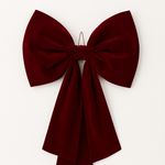 🎀 Extra-Large Wine Red Velvet Bow – 27.5” Statement Decor