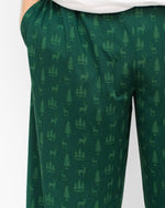 Men's Woodsy Deer Sleep Pants   Hunter Green/Dark Green   -Asst.: Medium