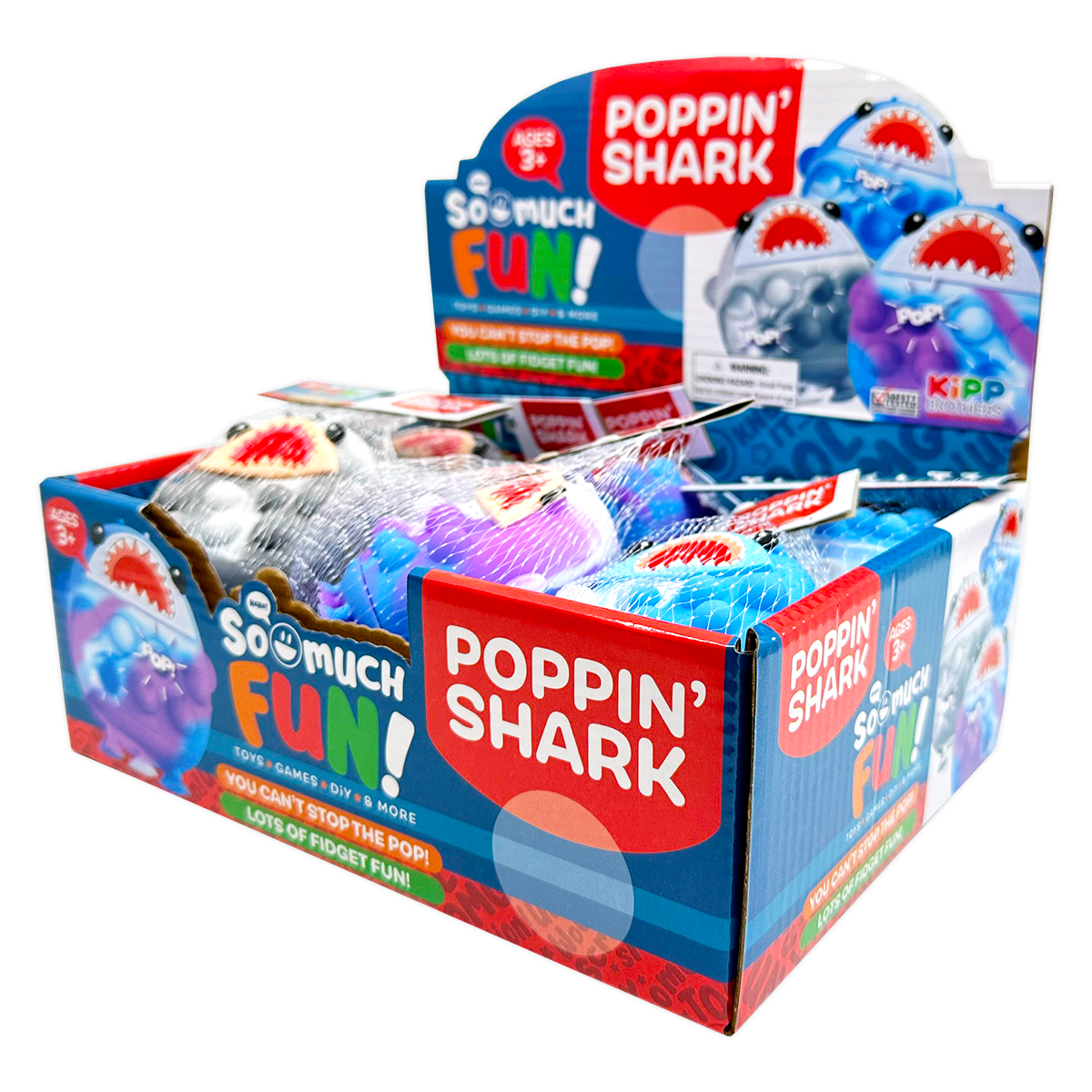 So Much Fun! Fidget Pop Shark Ball Toy