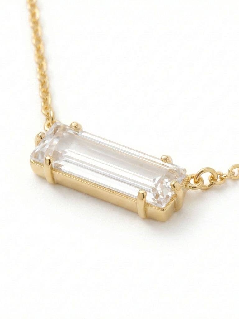 Bindi Pendant Necklace - NFL13BGCRY: Clear