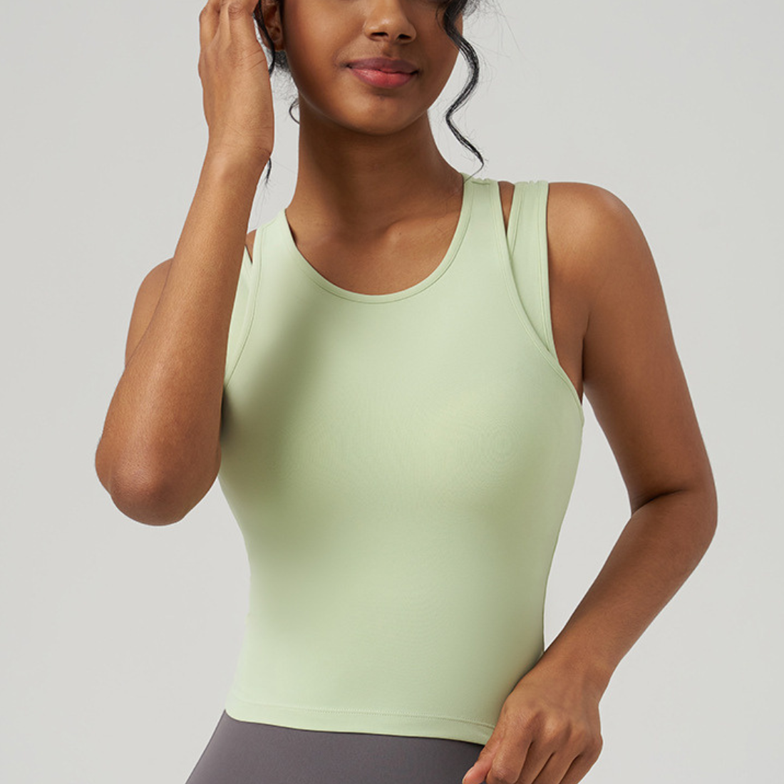 Women's sports-style vest: Pink / L
