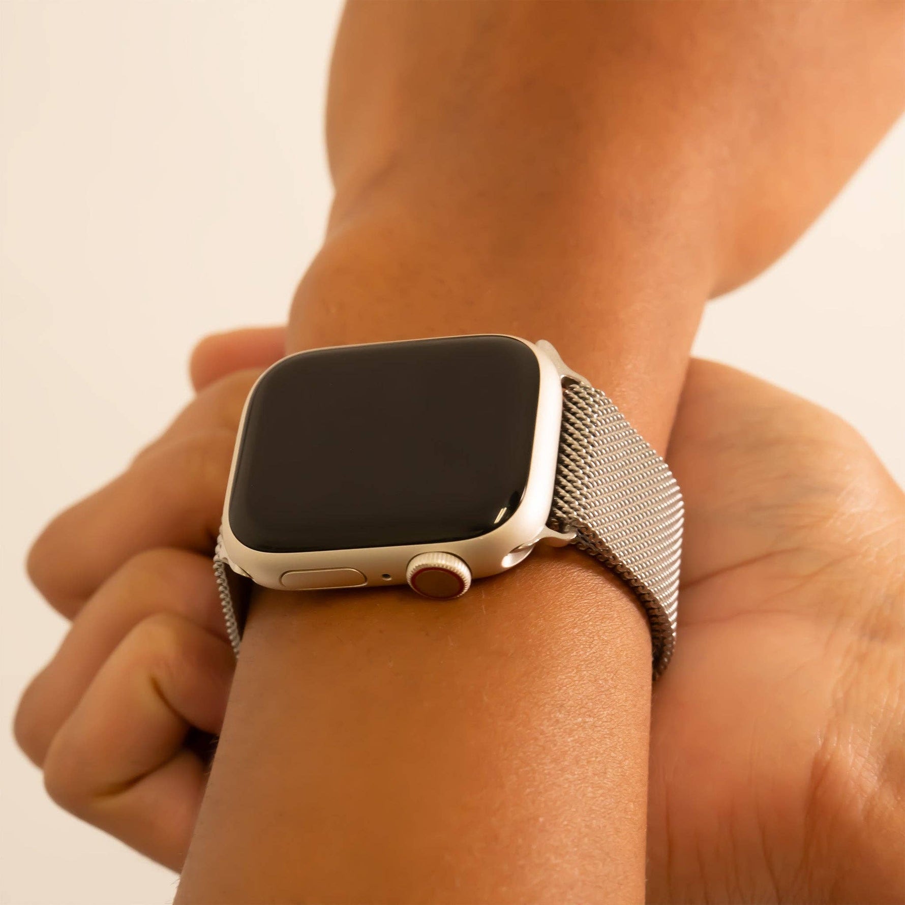 Stainless Steel Mesh Smart Watch Band: Stainless