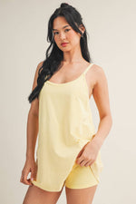 Mineral Wash Play Dress: Coral / L