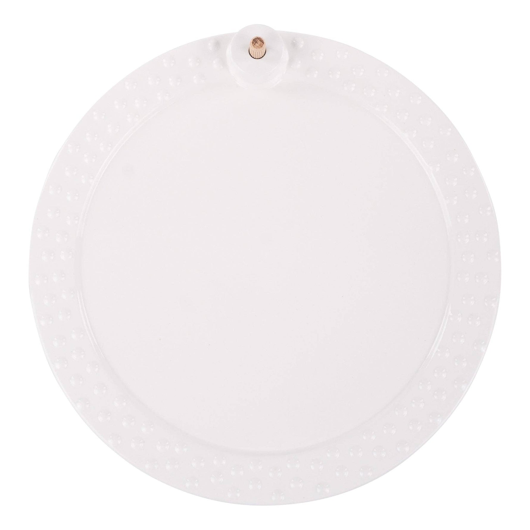 White Round Platter