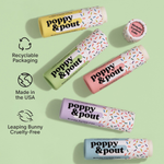 Poppy & Pout Lip Balm, Birthday Confetti Cake, Pink