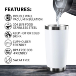 Pickleball 20oz Tumbler- Dink Responsibly- Travel Mug