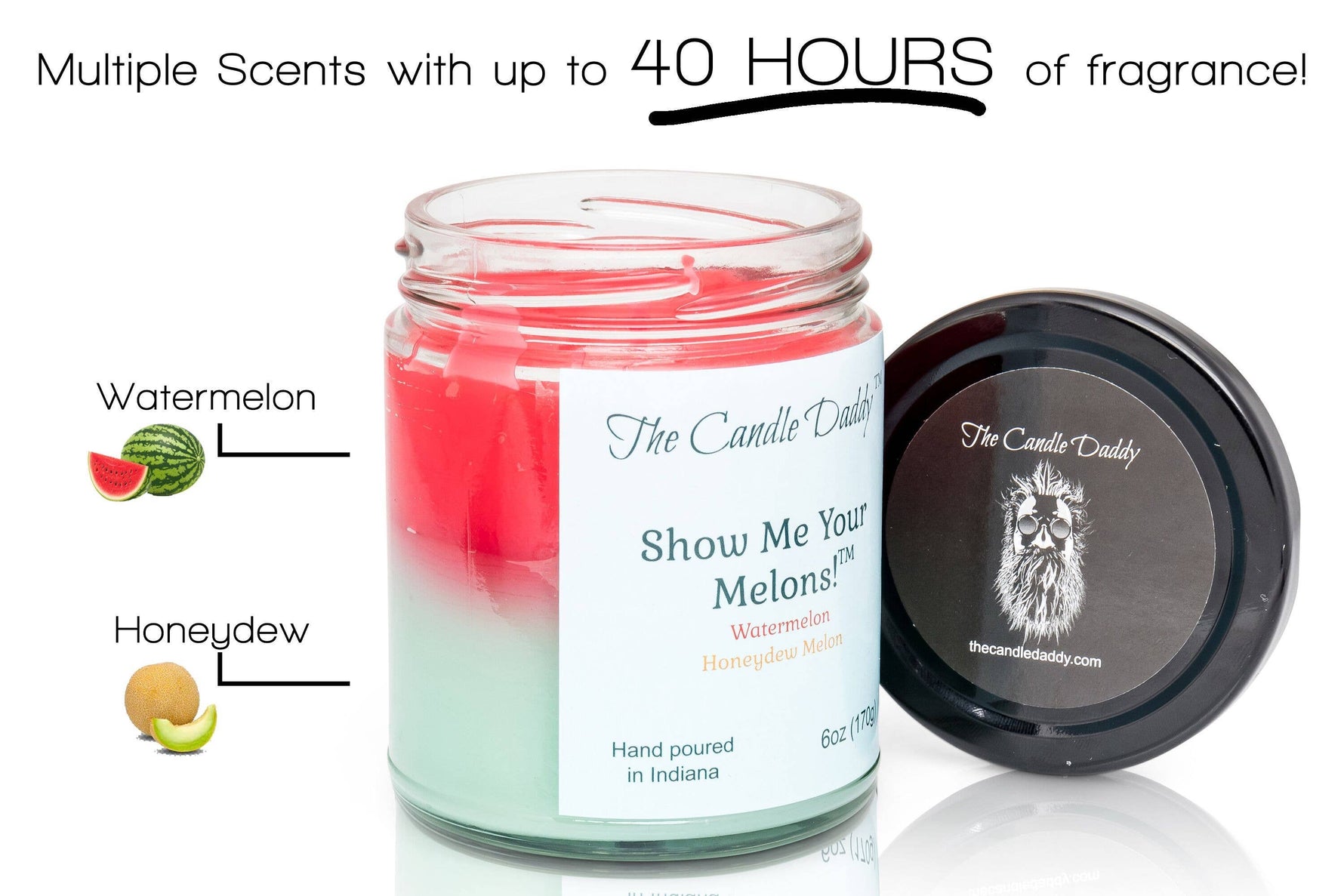 Show Me Your Melons- Watermelon- Honeydew - 6 Ounce Jar