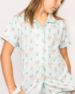 Girl's Love Blooms Here Sleep Shorts Set   White/Multi   Set of 3   -Asst.: Large (10-12)