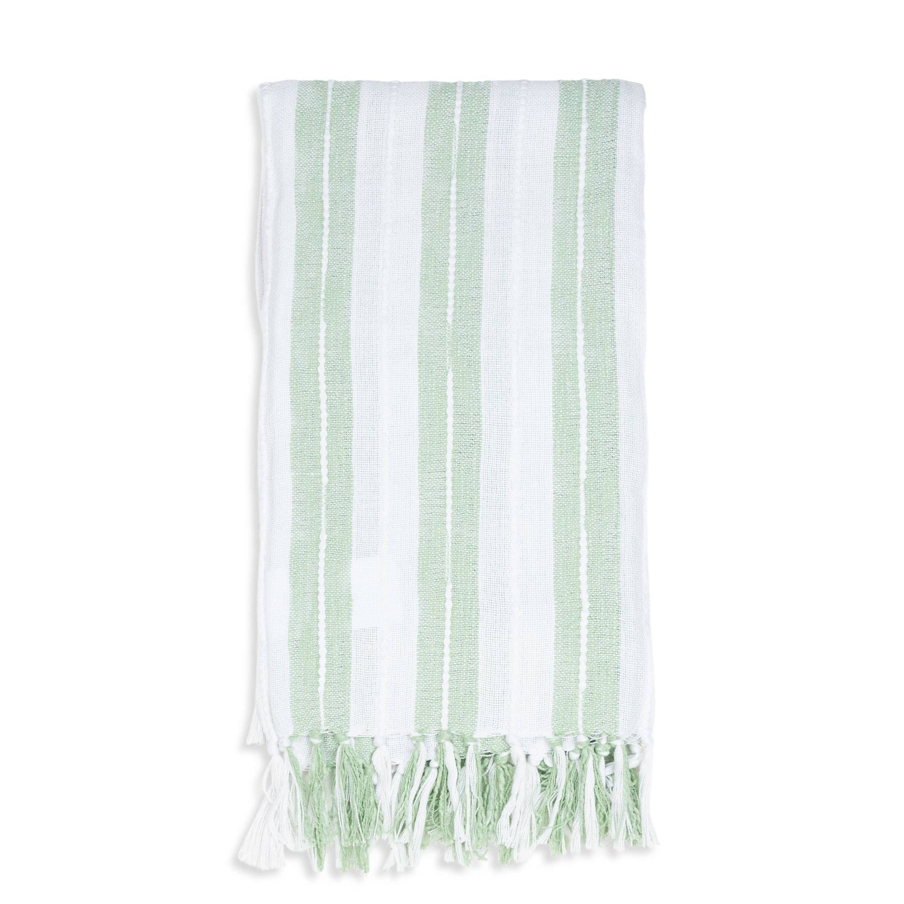 Romy 50x70" Indoor/Outdoor Recycled Woven Throw Blanket: Blue