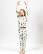 Kid's Nutcracker Waltz Long Sleeve Pajamas   White/Multi   Set of 2   -Asst.: 4T