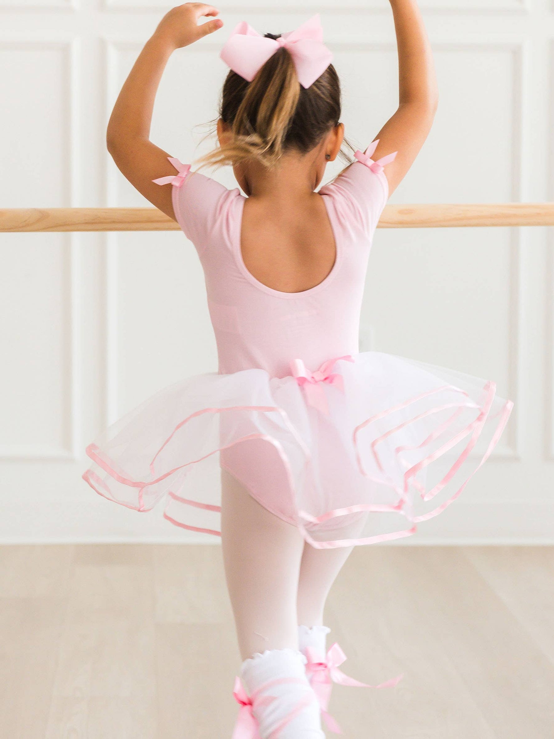 Girls Pink Signature Tutu Ballet Dance Leotard: Pink / 3T