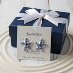 Amalfi Signature Starfish Earrings: Red