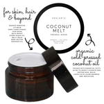 Coconut Melt - Organic Glow Balm Pressed Serum Glow Balm