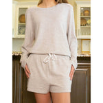 Brushed Hacci Shorts   Taupe   -Asst.: Small