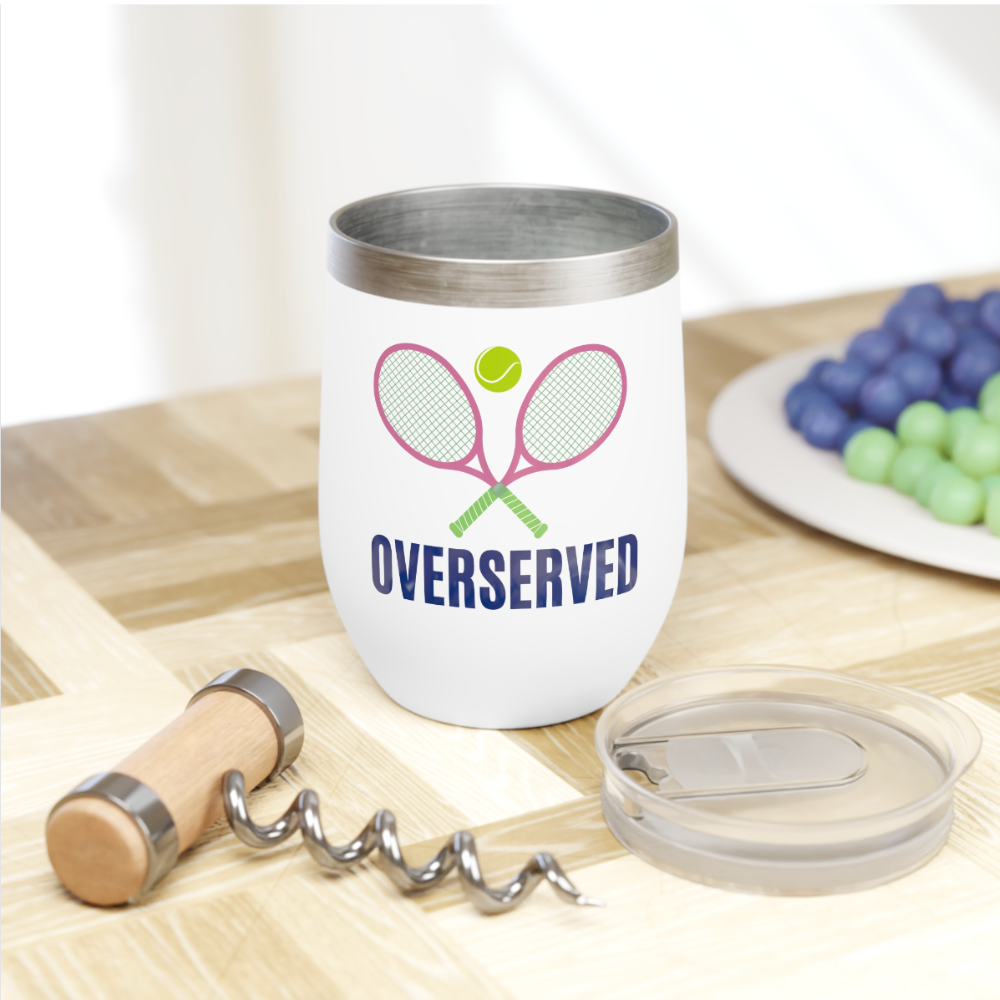 Tennis Wine Tumbler - Over Served