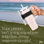 MagSafe Water Bottle Phone Holder: Black