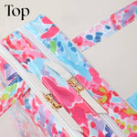 Waterproof Cosmetic Case PVC Make up Bag Bloom Abroad