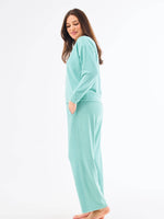 Sophie Straight Leg Pants Set | Lagoon