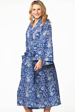 Lalita Block Print Kimono Robes: Indigo