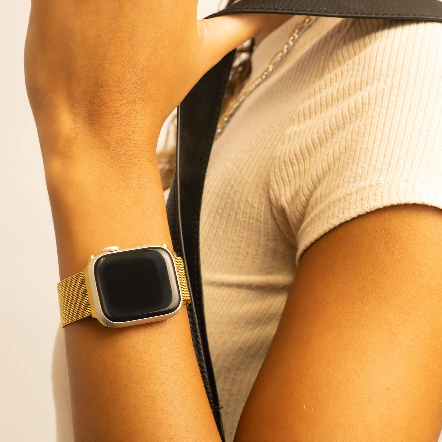 Stainless Steel Mesh Smart Watch Band: Stainless