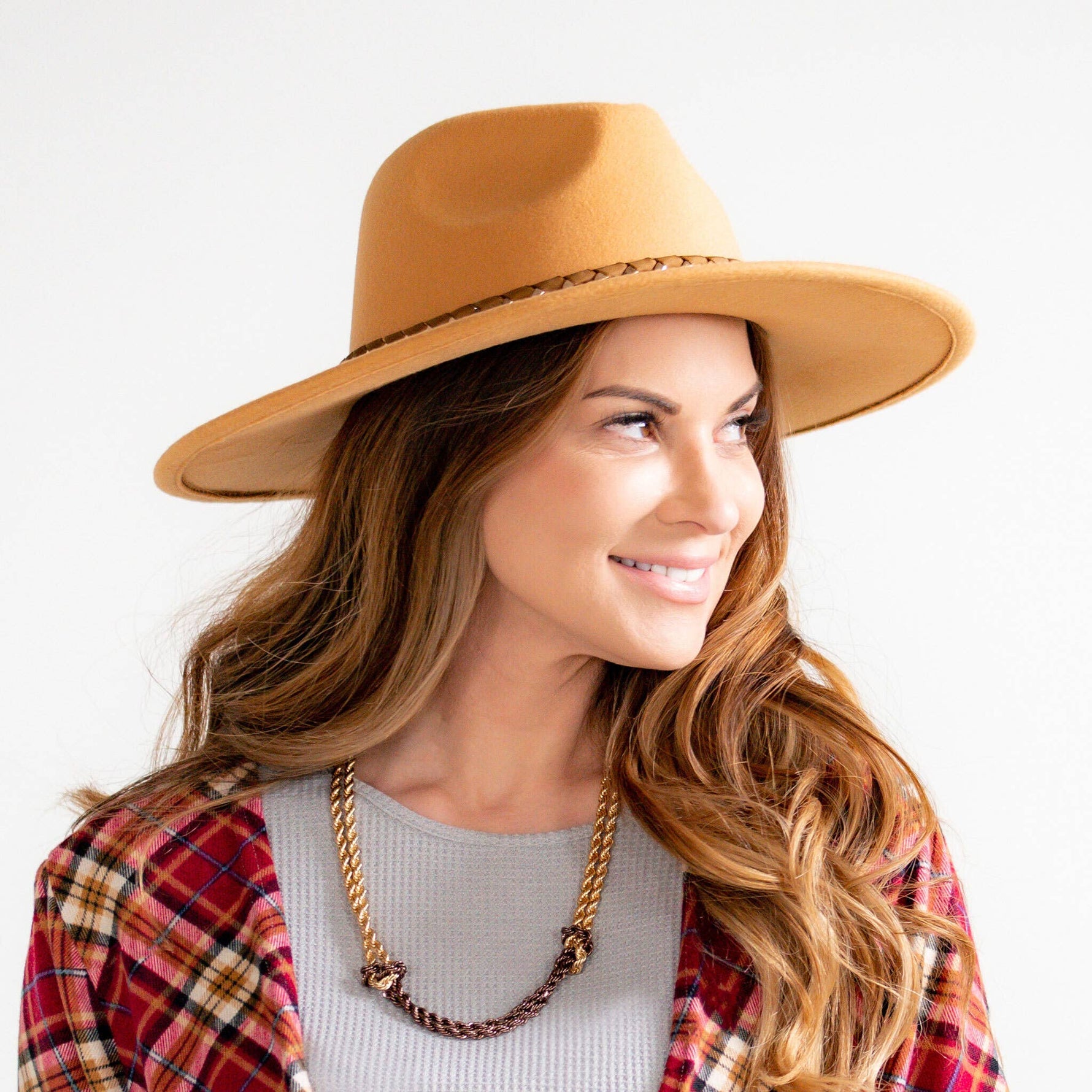 Ranch Wide Brim Hat: Camel