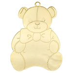 Gold Teddy Bear Christmas Ornament