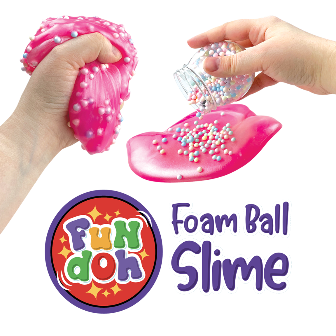 Fun Doh Fidget Foam Ball Slime Toy