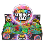 3.5" RAINBOW STRINGY BALL