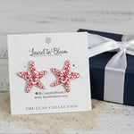 Amalfi Signature Starfish Earrings: Red