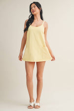 Mineral Wash Play Dress: Coral / L