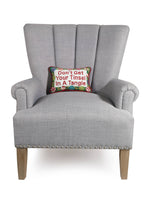 Tinsel Tangle Embroidered Pillow