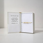 Sentiment Cord Bracelet-Philippians 4:13