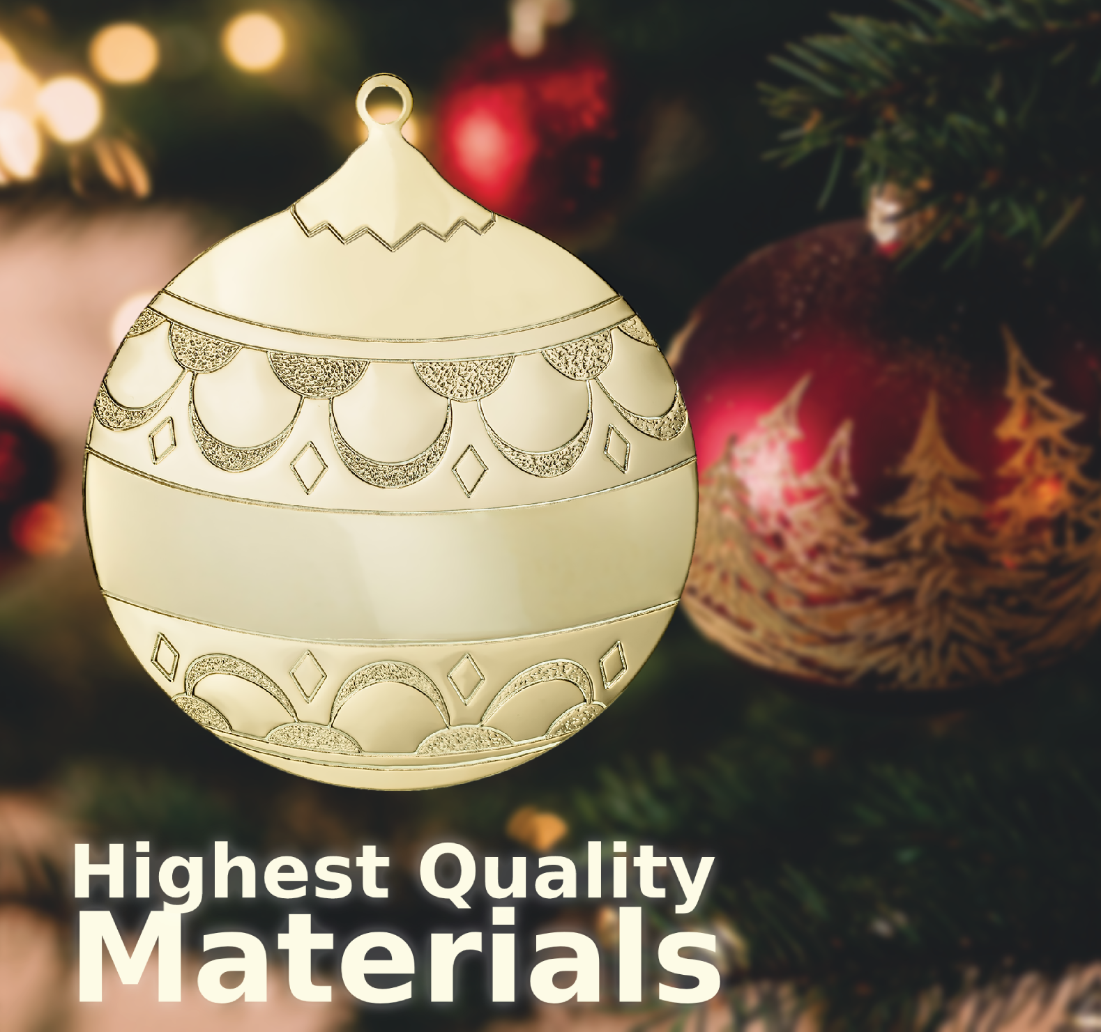 Gold Ball Ornament