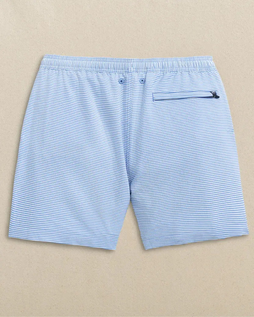 M Seersucker Stripe Swim Trunk: Green Ash - 2133 / L