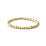 Lenny & Eva - Gold Beaded Bracelet: 3mm Textured