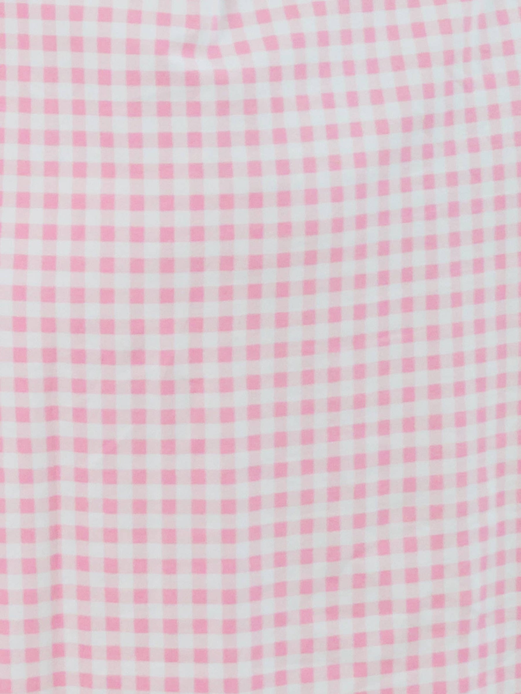 SoftSnooze™ Baby Girls Cotton Modal Pink Gingham Ruffle Knotted Sleep Gown & Bow Hat Set: Pink / Newborn-3m