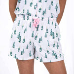 Christmas Cheers Sleep Shorts    White/Spruce/Light Pink    XSmall