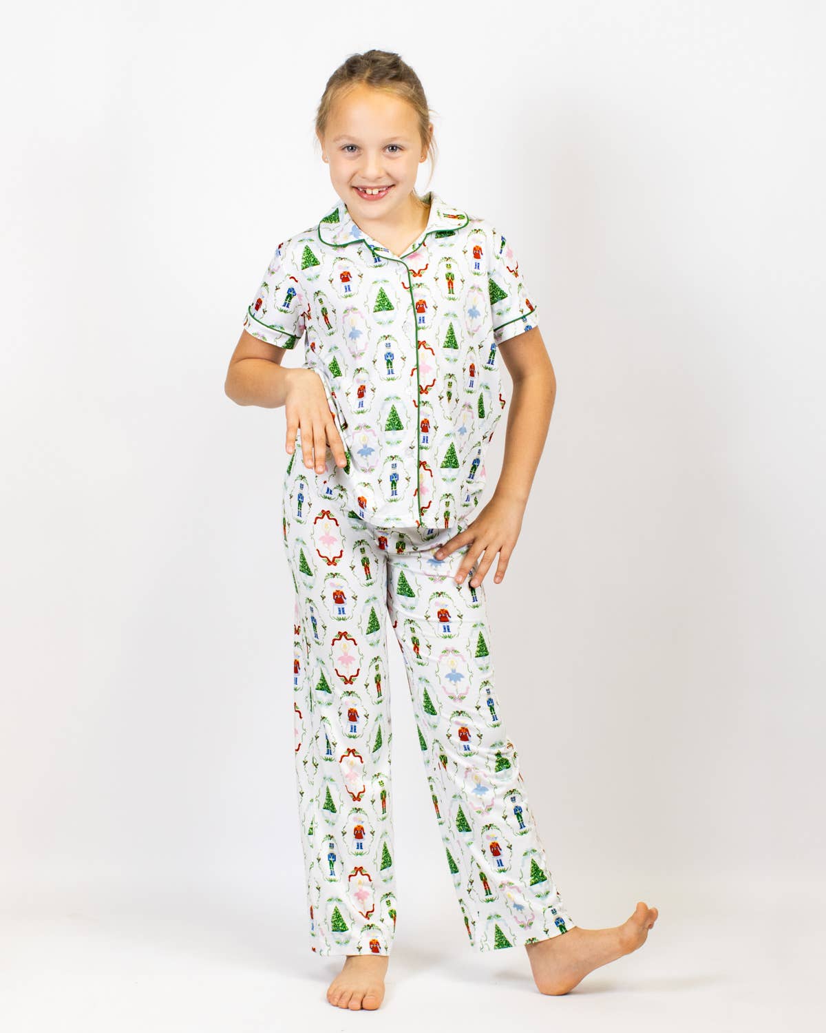 Girl's Nutcracker Waltz Sleep Pants Set    White/Multi   Set of 3   -Asst.: XLarge (14-16)