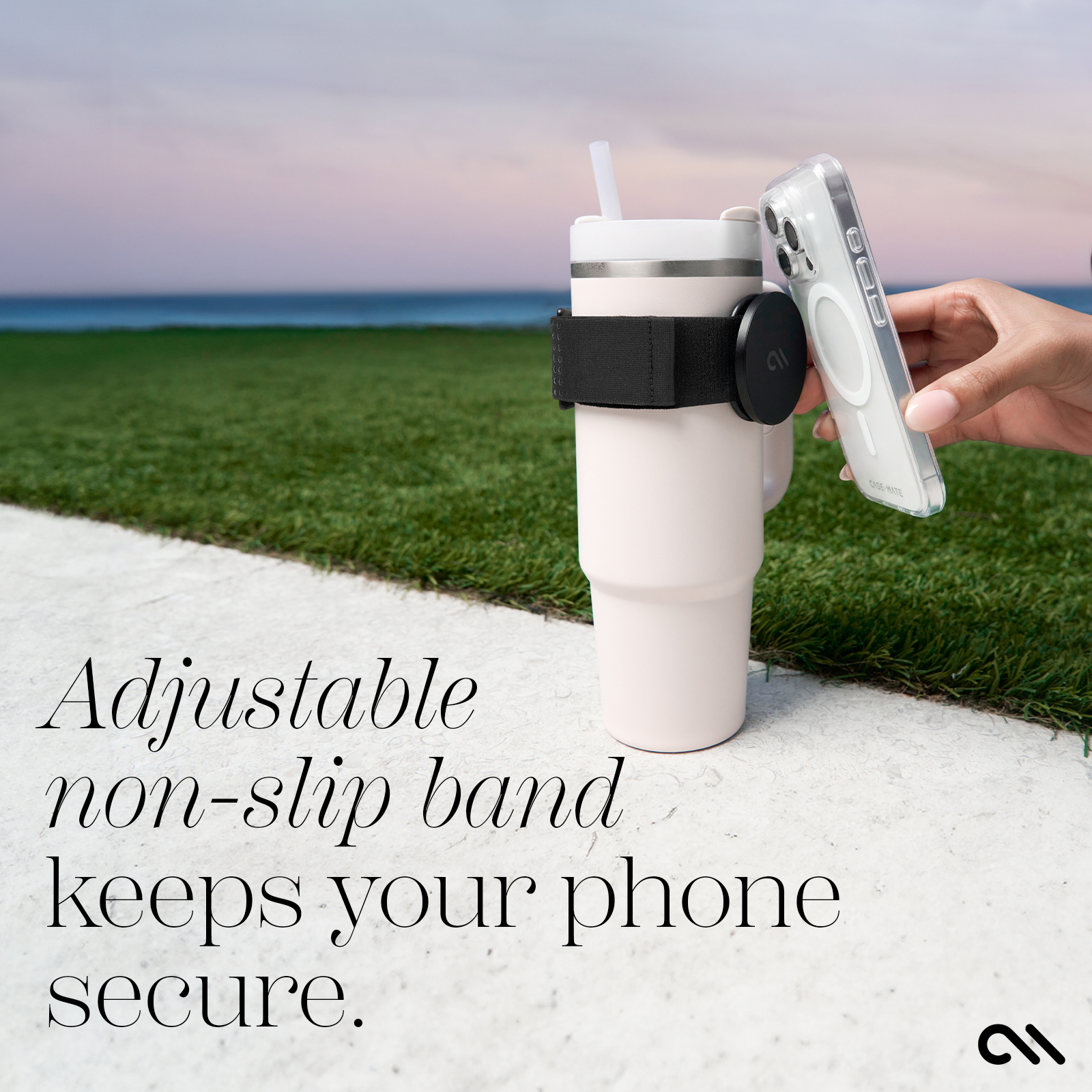 MagSafe Water Bottle Phone Holder: Black