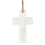 Marble Ornament - Cross: Wipe Clean With Damp Cloth / Marble