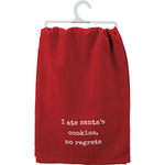 I Ate Santa's Cookies No Regrets Kitchen Towel