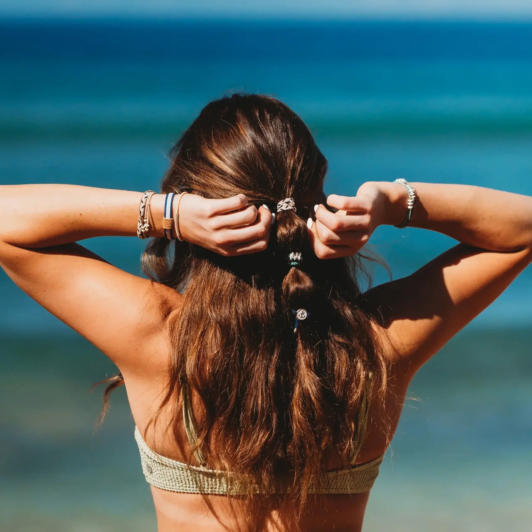 Anchor  Hair Tie Bracelets: Medium